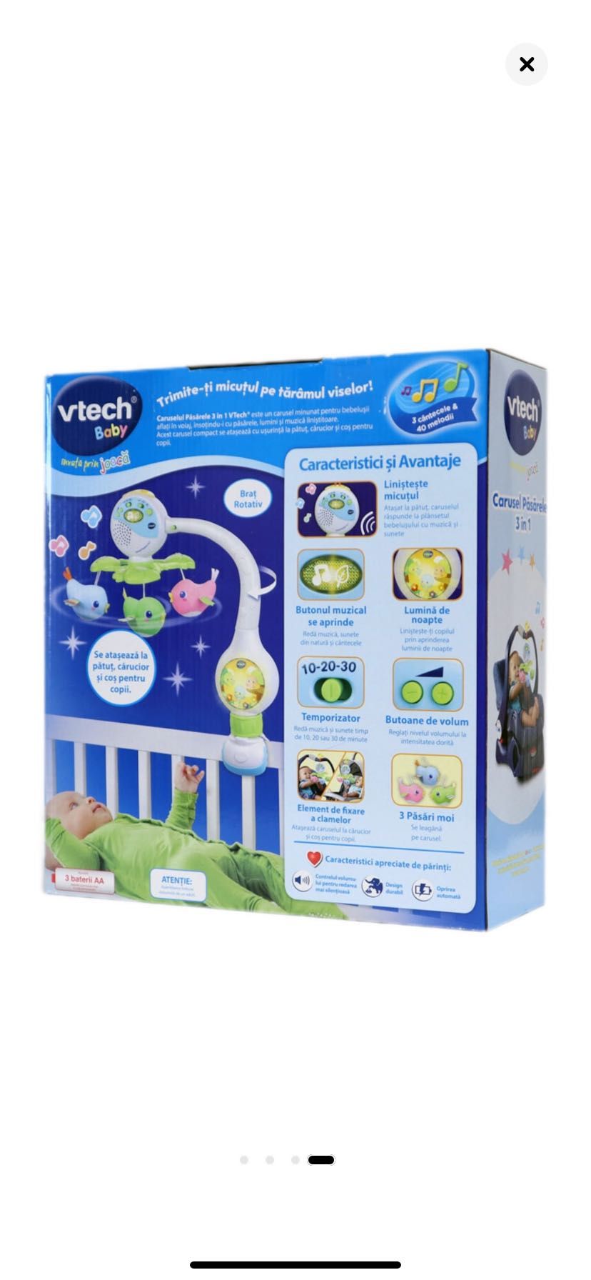 Jucarie bebelusi Vtech - Carusel Pasarele 3 in 1