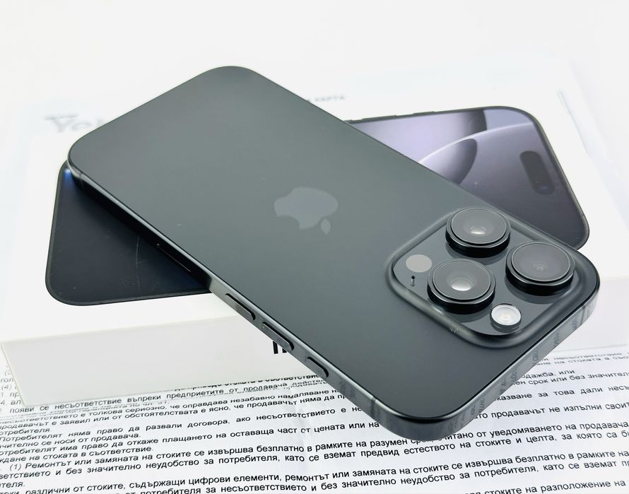 Apple iPhone 16 Pro 512GB Black 97% Батерия! 3г. Гаранция!