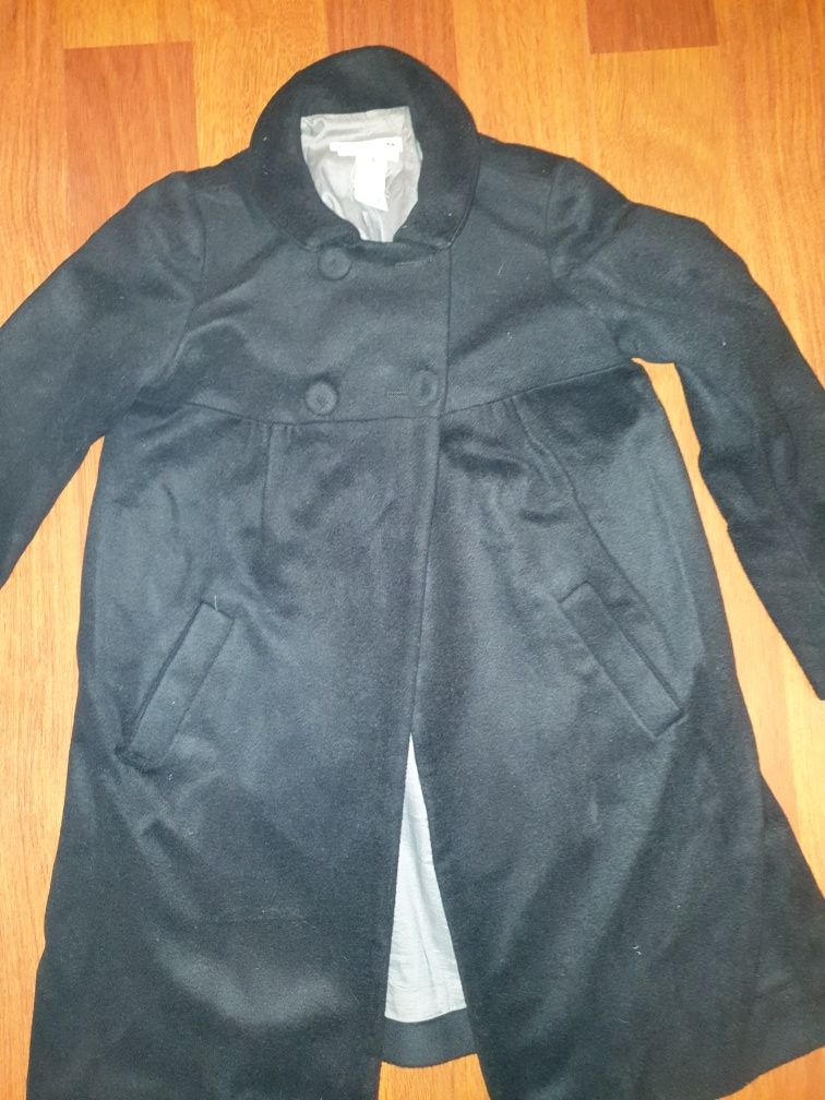 Vand palton elegant  negru 100 % cashmir Bonpoint 8 ani