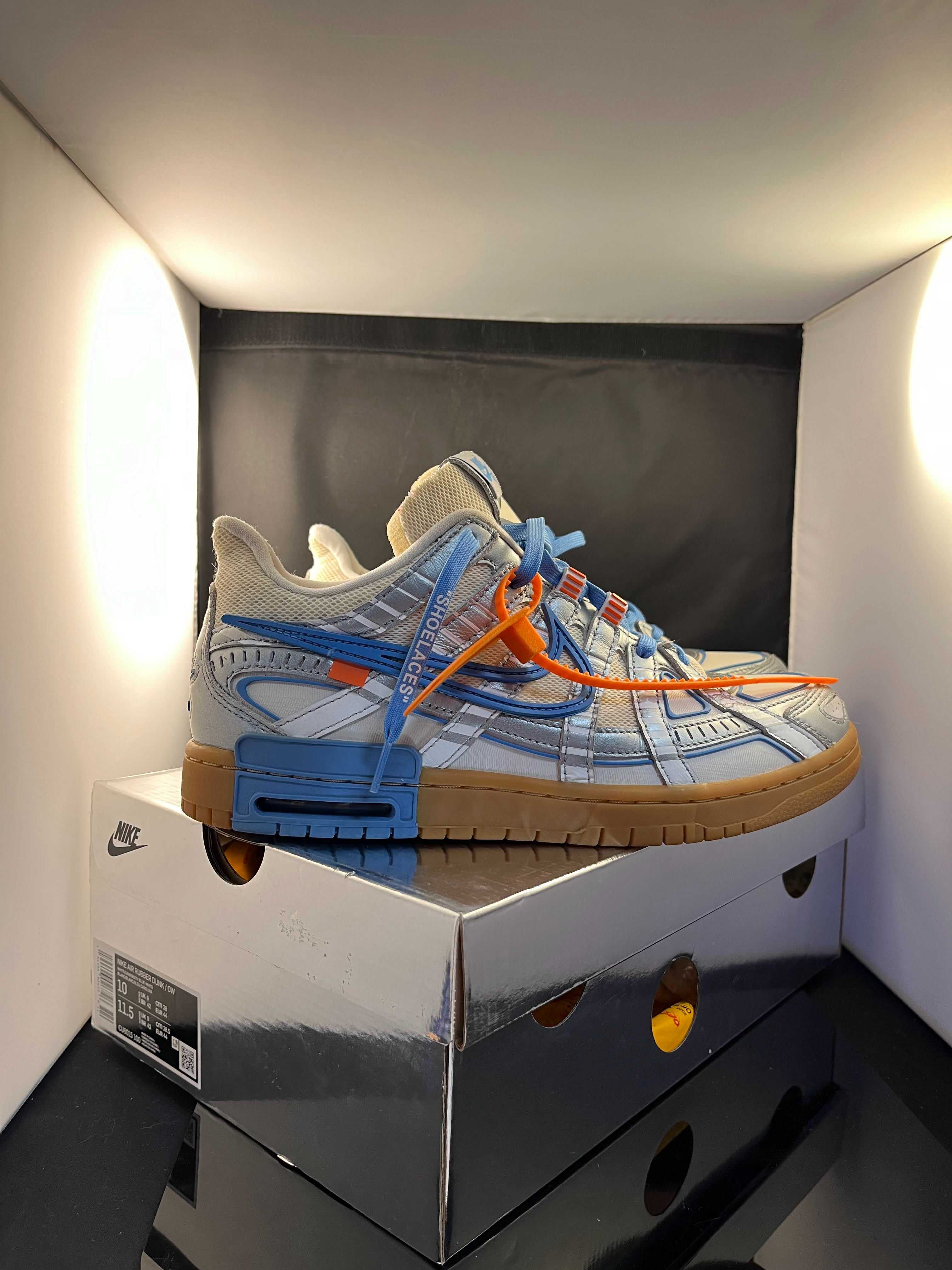 Nike Air Rubber Dunk Off-White UNC 44