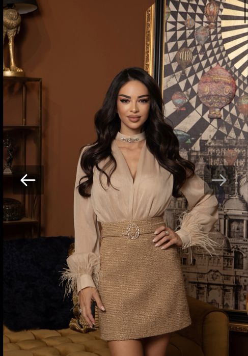 Златиста пола Christine Fashion