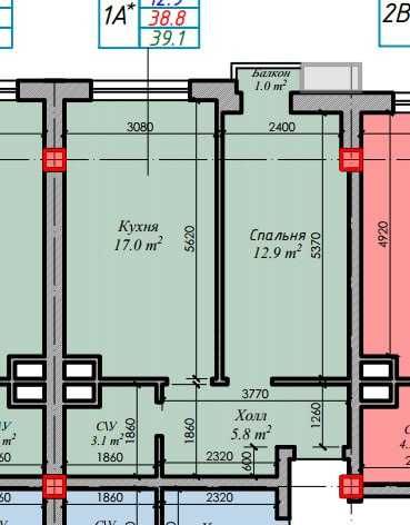 Продаётся 1-комнатная квартира в новостройке ЖК CHIMGAN HILLS!!!