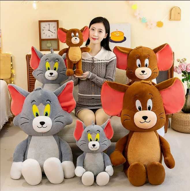 Голяма плюшена играчка Том и Джери, 100см Tom and Jerry