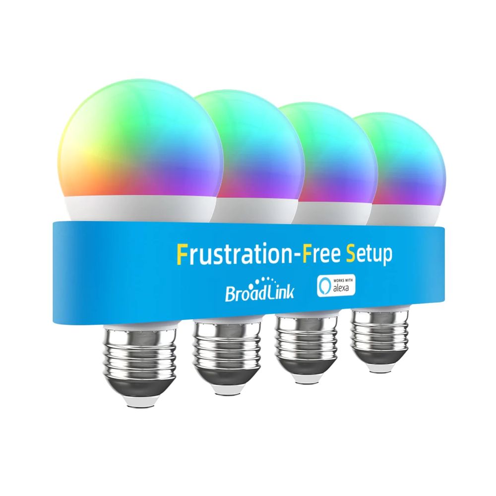 Broadlink LB4E27 smart WiFi LED крушки RGB bulb (4 броя в комплект)