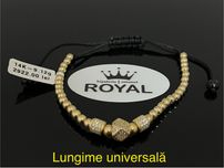 Bijuteria Royal CB : Bratara cu snur aur 14k 9,12gr