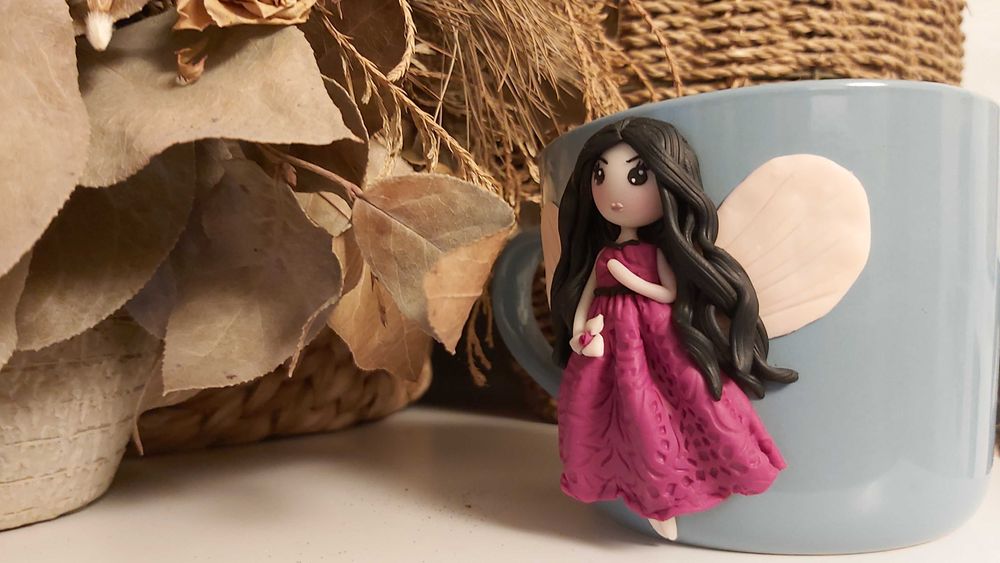 Cadou pentru fetite, sotie/iubita, cana zana handmade