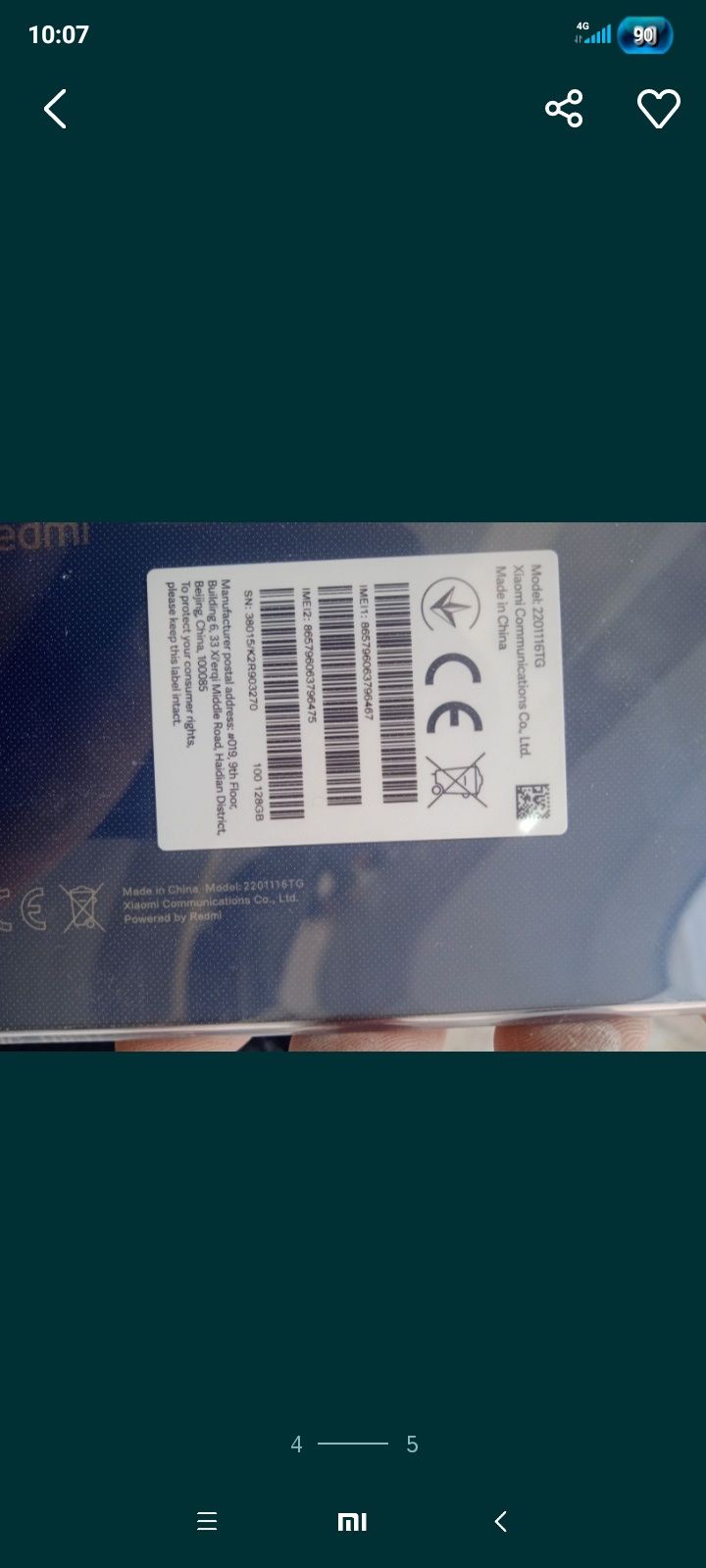 Redmi not 11pro 128tali