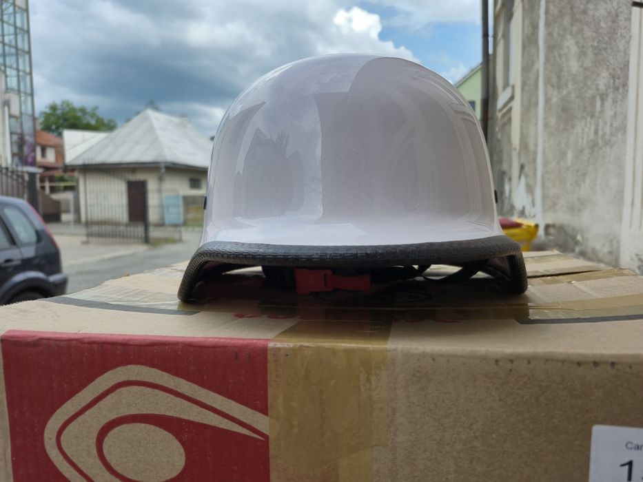 Casca moto nazy open face model german WW2 marime XL