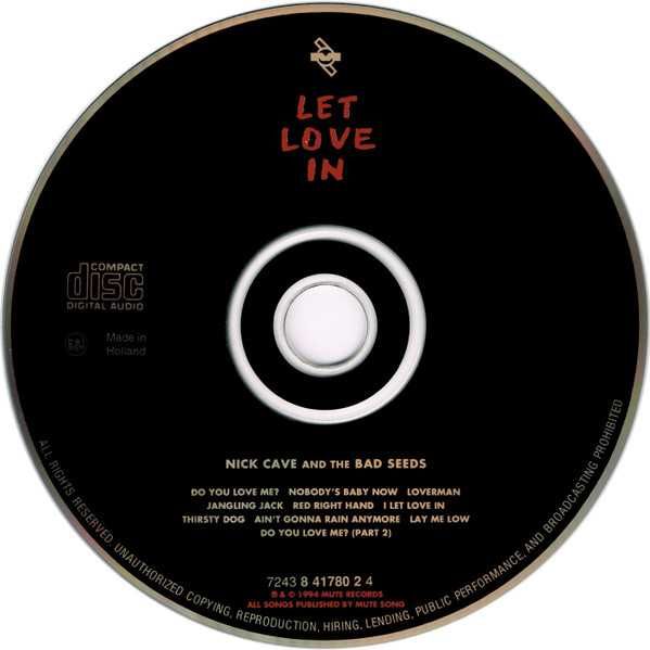 CD Nick Cave and The Bad Seeds - Let Love In 1994