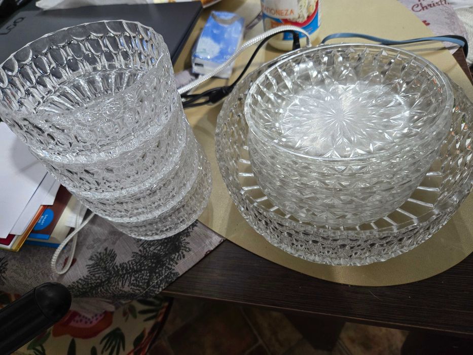 Set cristal servire snacks