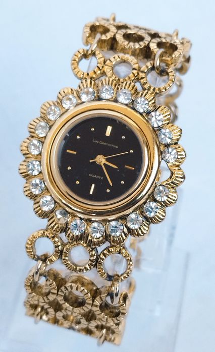 Ceas de damă baroc LUC DESROCHES cu quartz din anul 1980