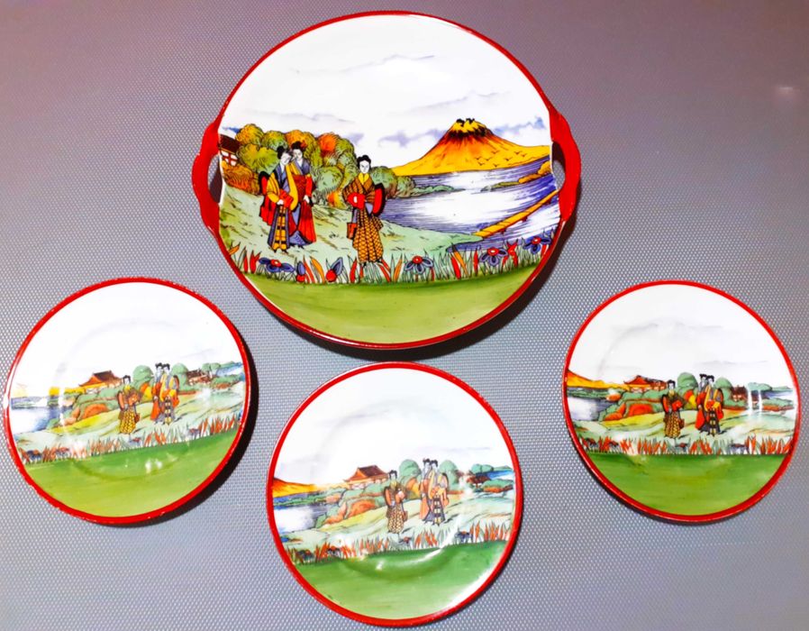 Винтидж.Порцеланов сервиз за сладкиши.Чехия.Маркировка.