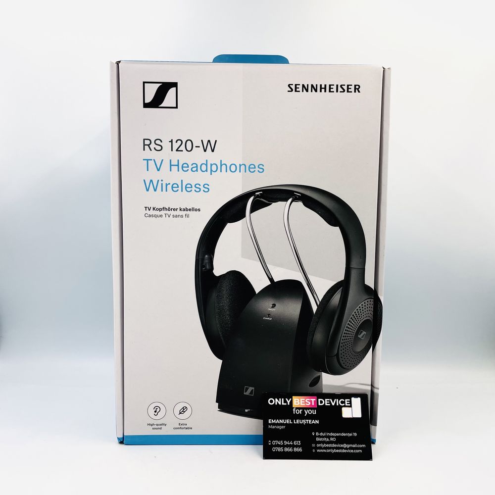 Casti Sennheiser RS 120W Noi/Sigilate