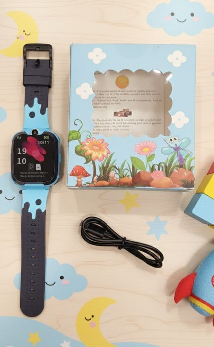 Детски Смарт Часовник (Smart Watch) - Син Цвят