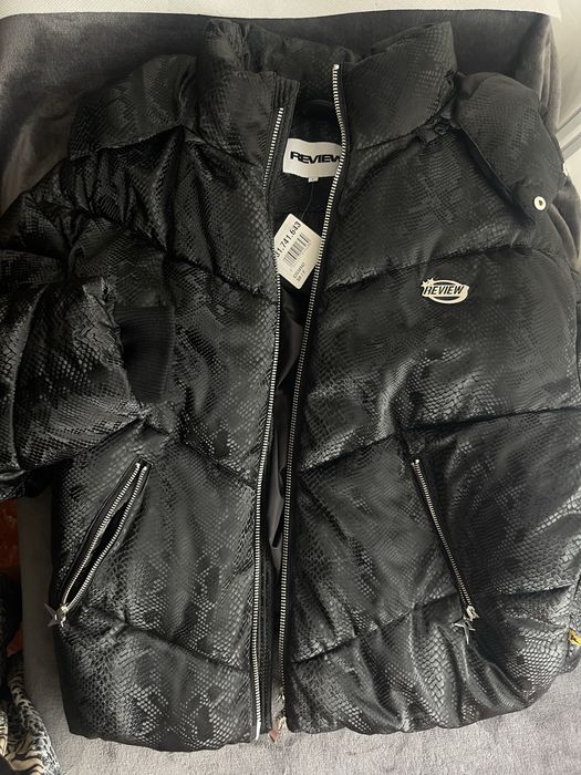 Geaca iarna puffer snake print Review
