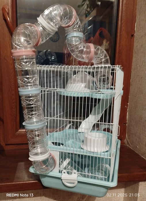 Клетка 2х этажная для хомячков