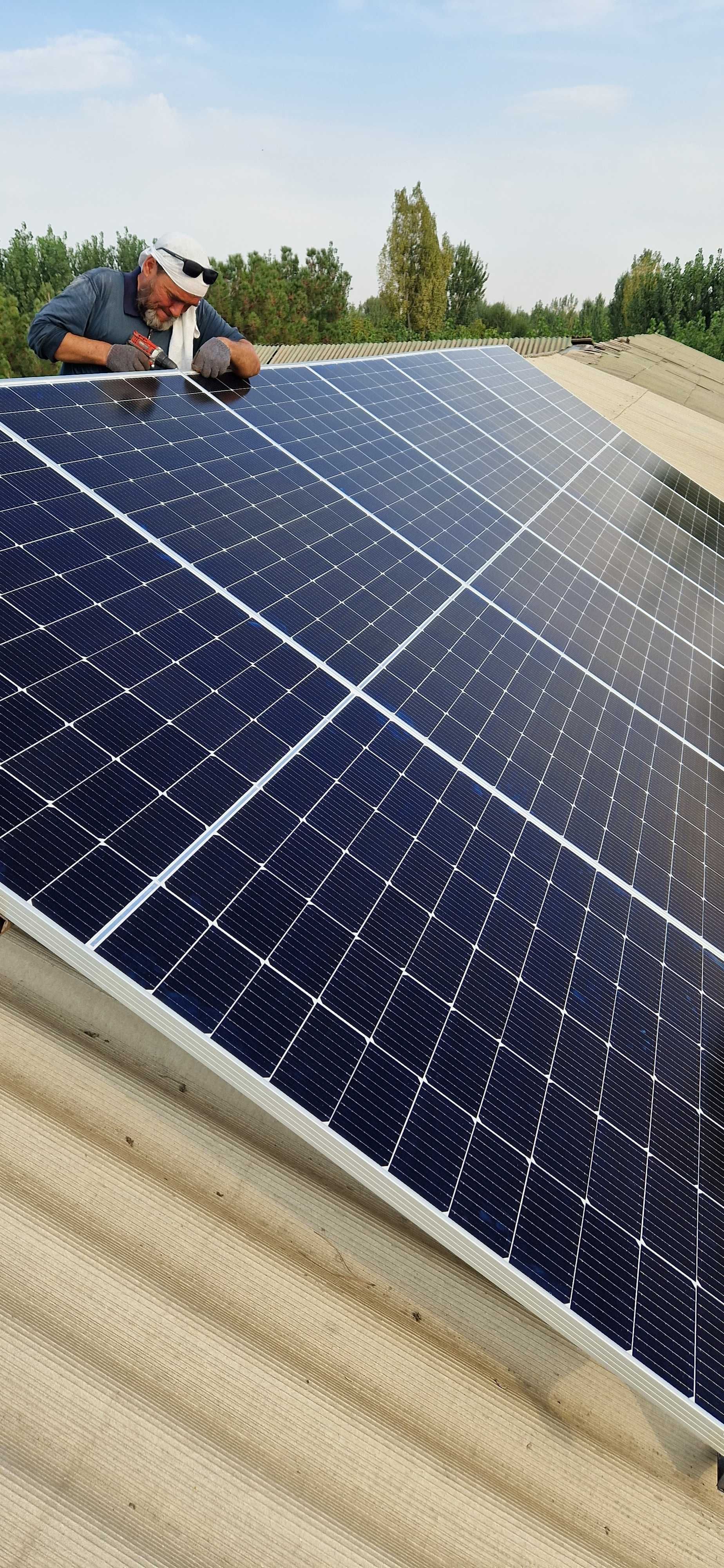 Quyosh panel 5 mlndan 9 mlngacha (1 kw uchun) o'rnatish xizmati
