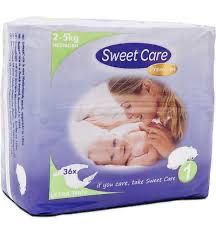 Подгузники SweetCare luiers Ecofriendly ULTRADUN Newborn (Pak)