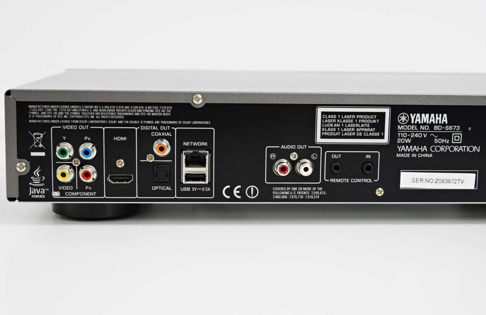 CD/DVD Player Yamaha BD-S673, Blu-Ray Player 3D