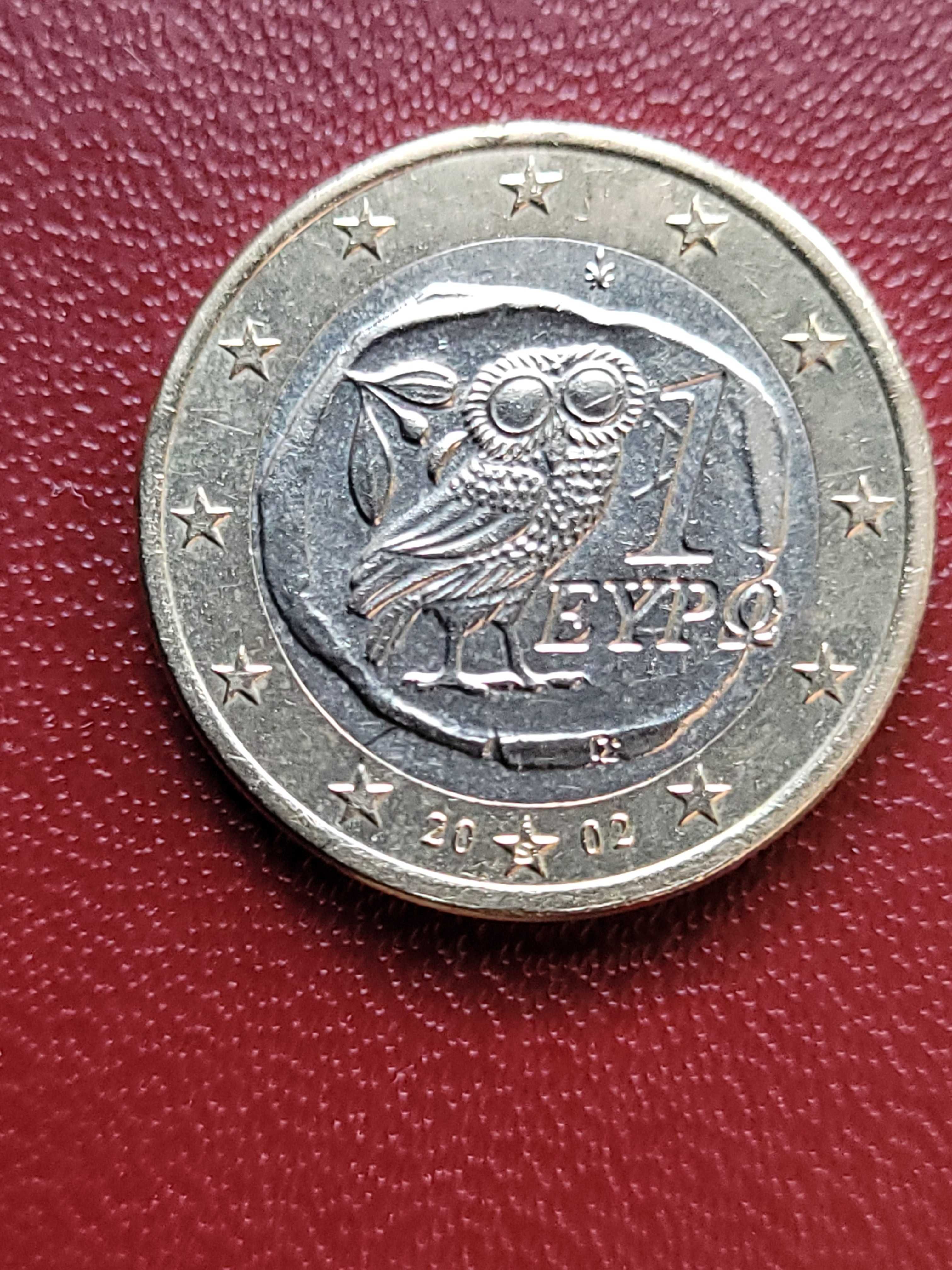 1 евро монета Гърция 2002s