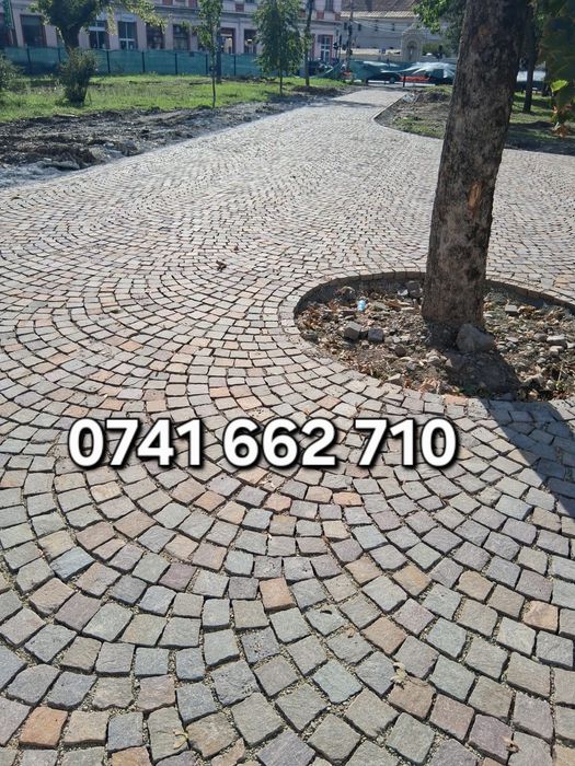 Vand si montez Piatra Cubică Andezit 
 Dimensiuni disponibile:
10x10x1