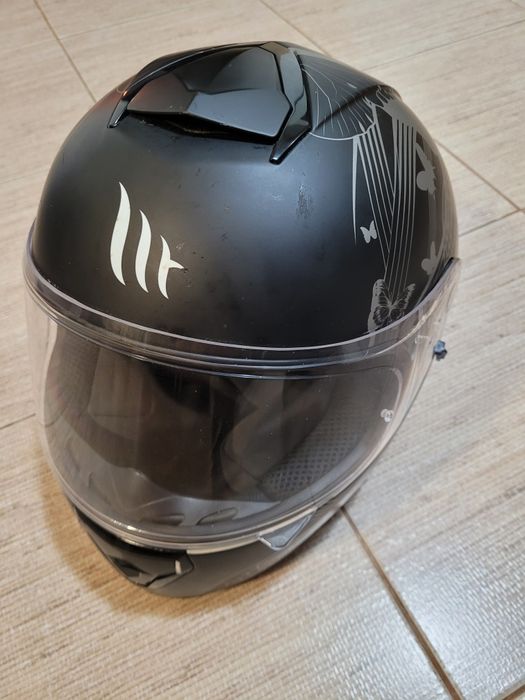 Casca Moto Mt Helmets Thunder 3 Sv Vlinder, Model fluturi, Negru/ Gri