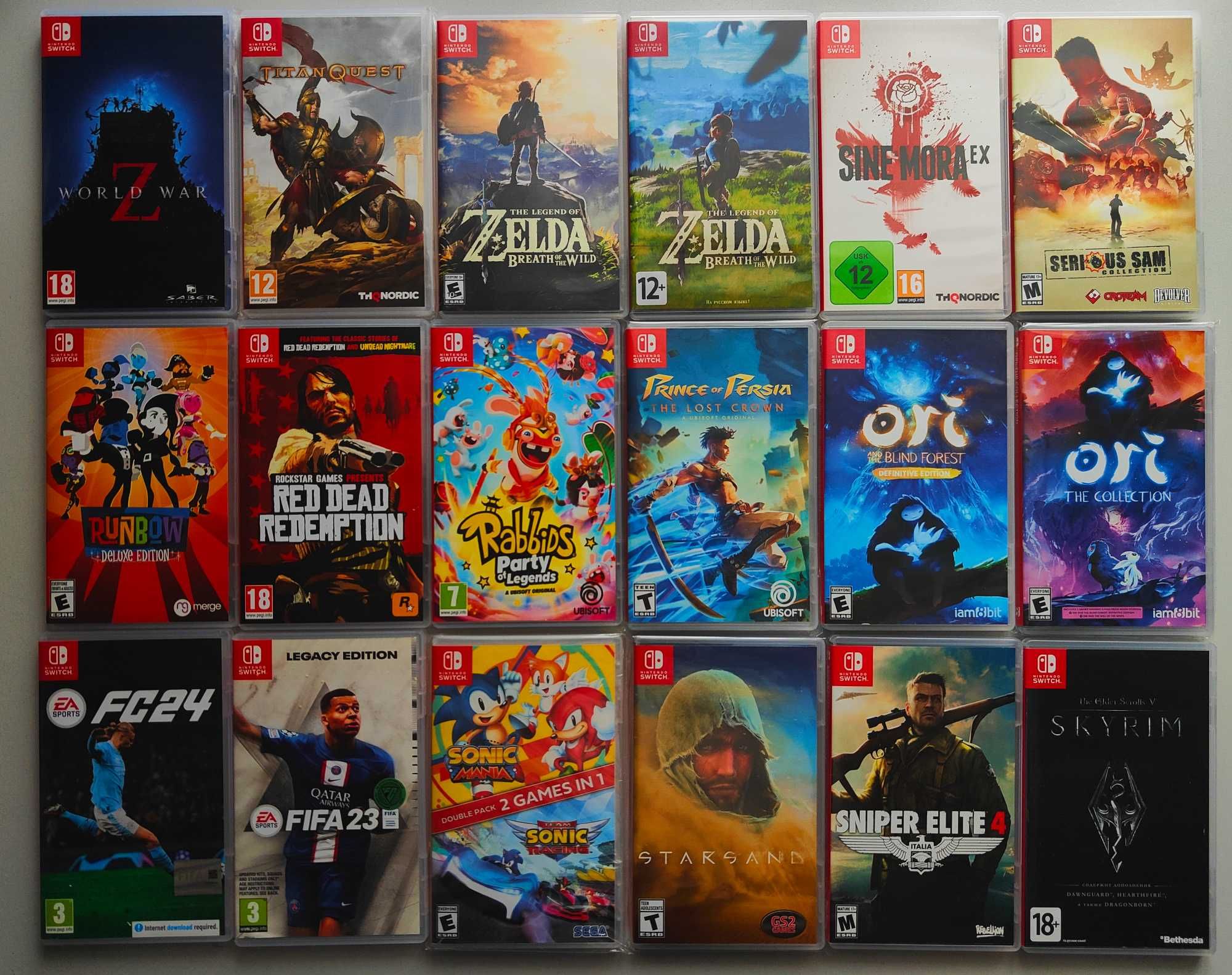 Игры картриджи на Nintendo Switch ( список в объявлении )