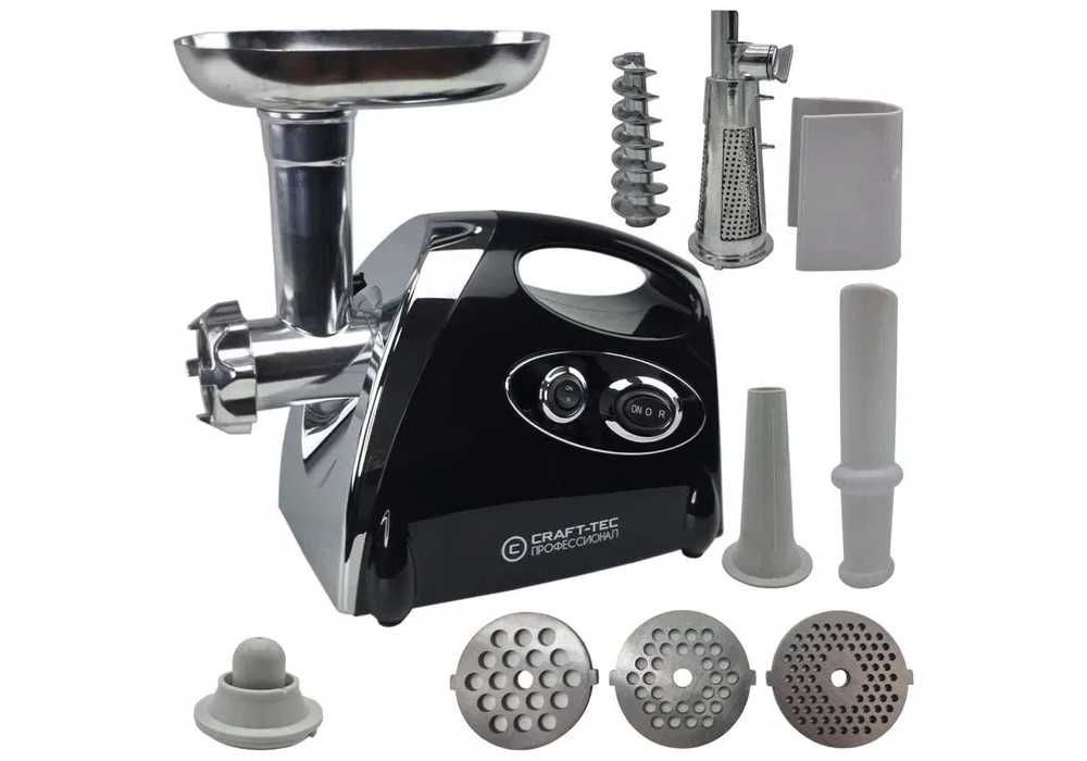 Masina Tocat Carne Craft-Tec 3200W, 3 Site, Motor Cupru, Reverse