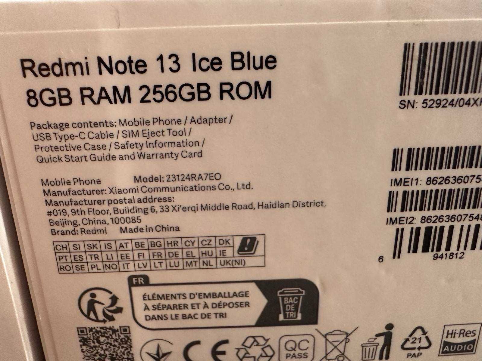 Xiaomi Redmi Note 13 256GB 8GB RAM
