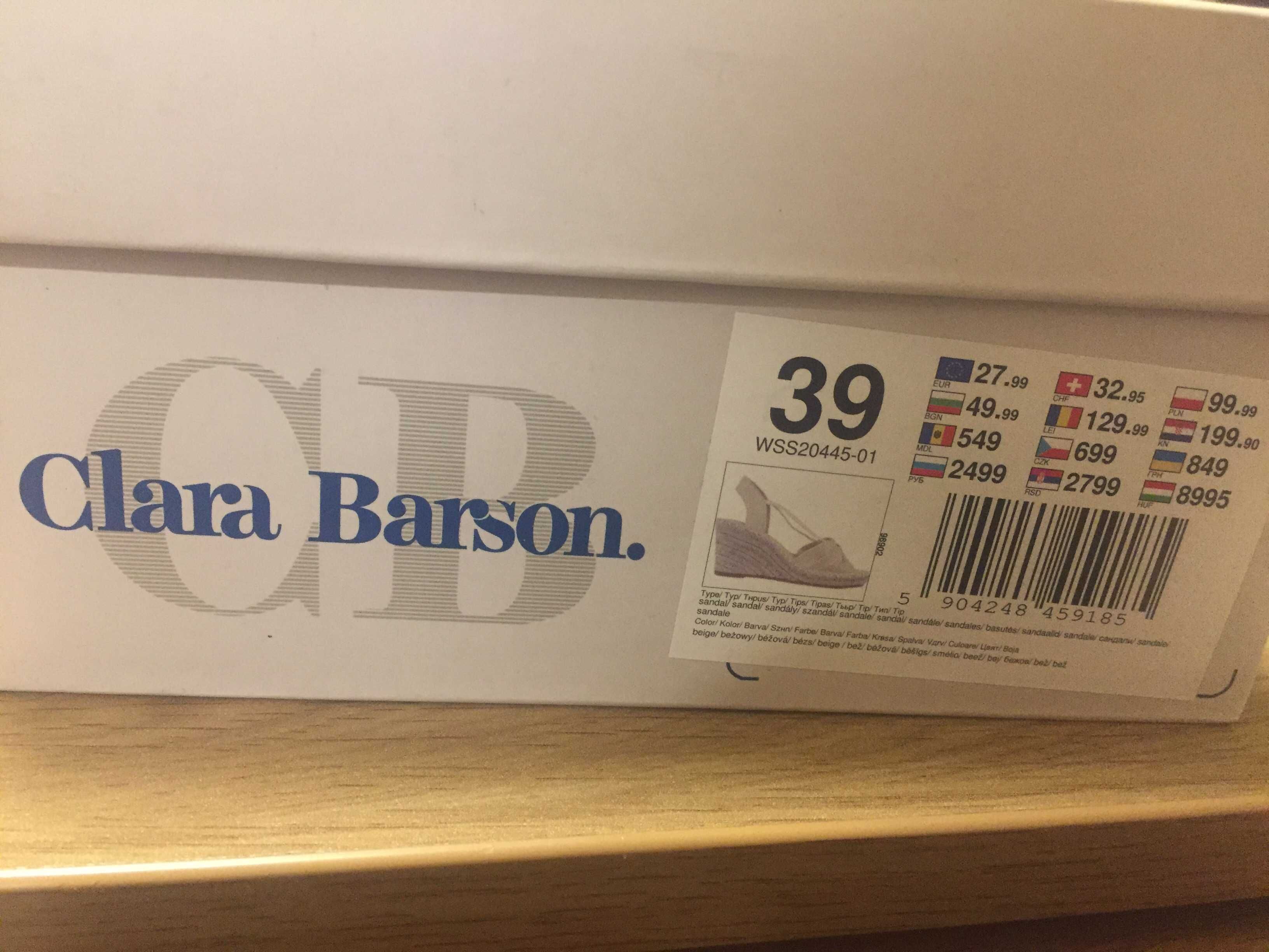 Сандали еспадрили на платформа CLARA BARSON 39 номер