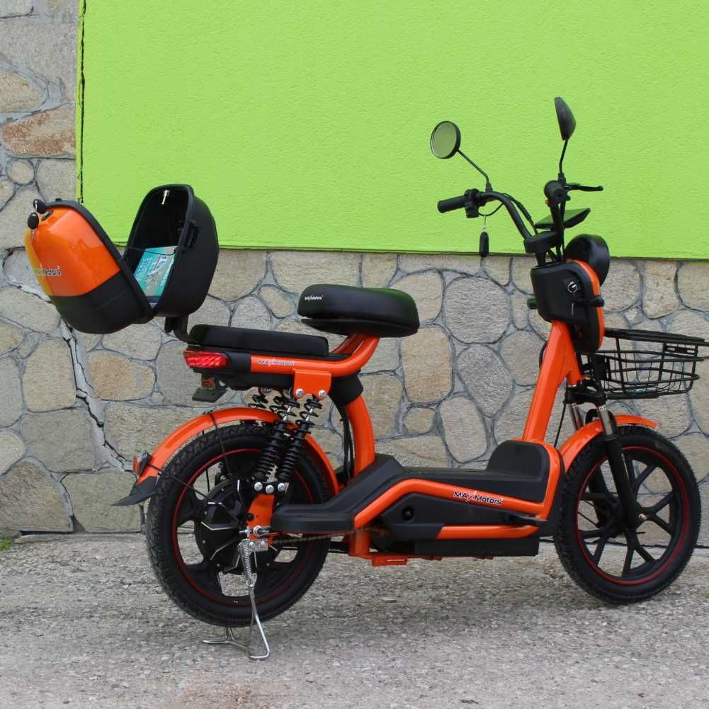 Електрически скутер с педали MaxMotors със 18″ гуми, 750W, 48V/20Ah