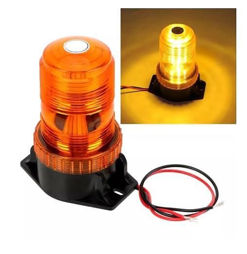 Led лед сигнална аварийна лампа, маяк, 130mm x 74mm, 12v - 24v, 30 smd