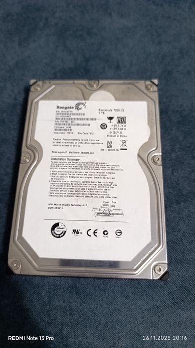 Продам жёсткий диск 1ТВ