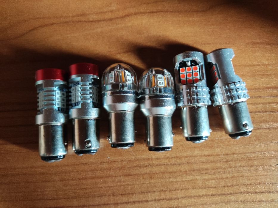 Becuri led p21/5w bay15d Leduri stop frana pozitie roșu leduri auto