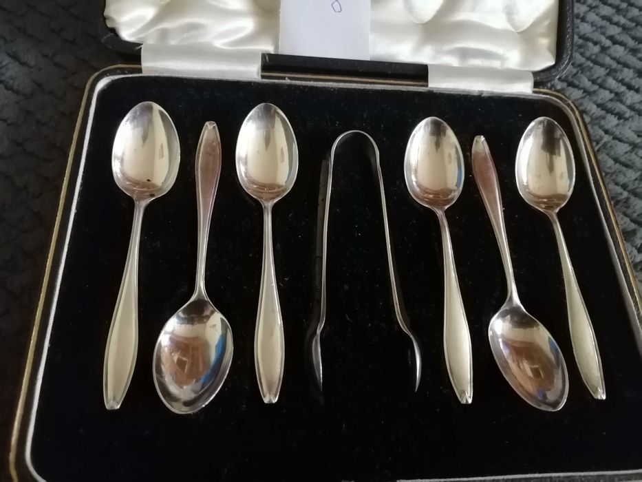 Vand lingurite de argint masiv  sterling 925 87 grame set 7 piese