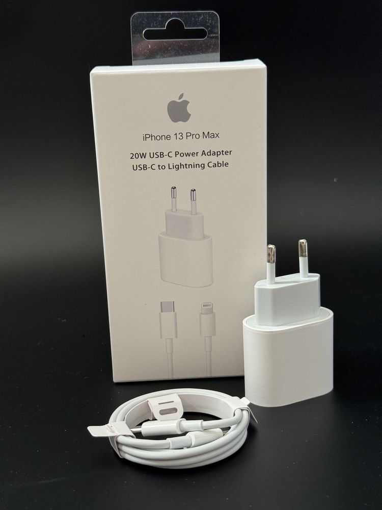  Оригинален Комплект зарядно/адаптер за iPhone/Apple/айфон 20W Fast