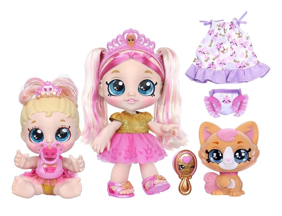 Набор кукол ( 3шт) с аксессуарами Kindi Kids