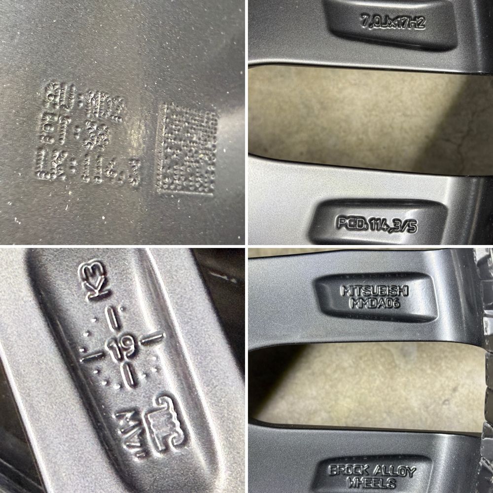 4бр. КАТО НОВИ 17” ОРИГИНАЛНИ Джанти 5x114,3 за -MITSUBISHI-7Jx17,ET38