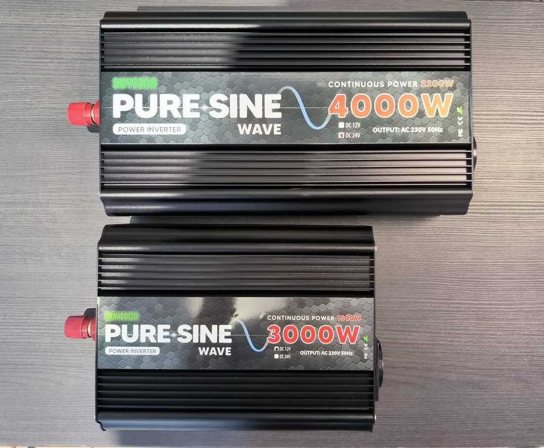 1500/3000W Инвертори SUYEEGO с пълна синусоида 12 или 24V