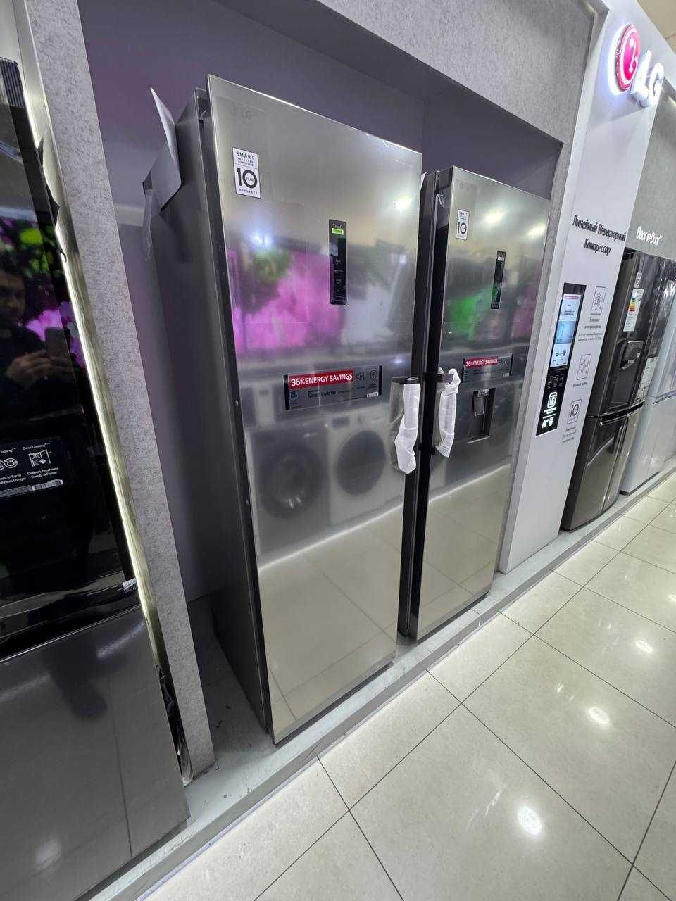 Морозильник LG 324L Smart Inverter Compressor/GC-B414ELFM
