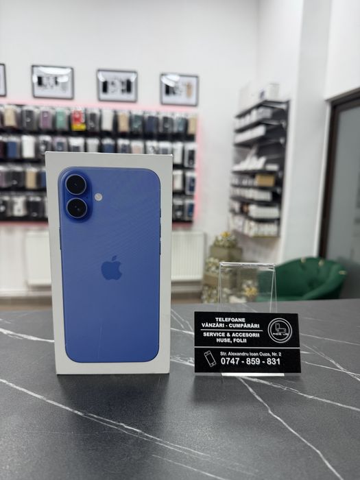 iPhone 16 Plus - 256Gb - Ultramarine - Sigilat - NOU - 2 Ani Garantie!