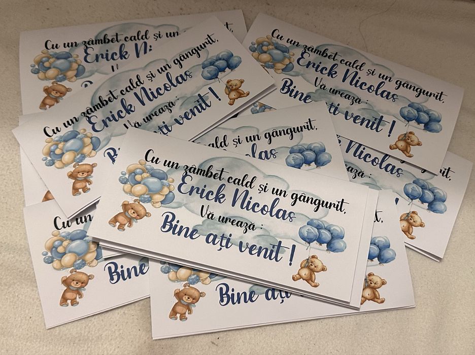 Invitatii nunta & botez , plicuri dar , marturii