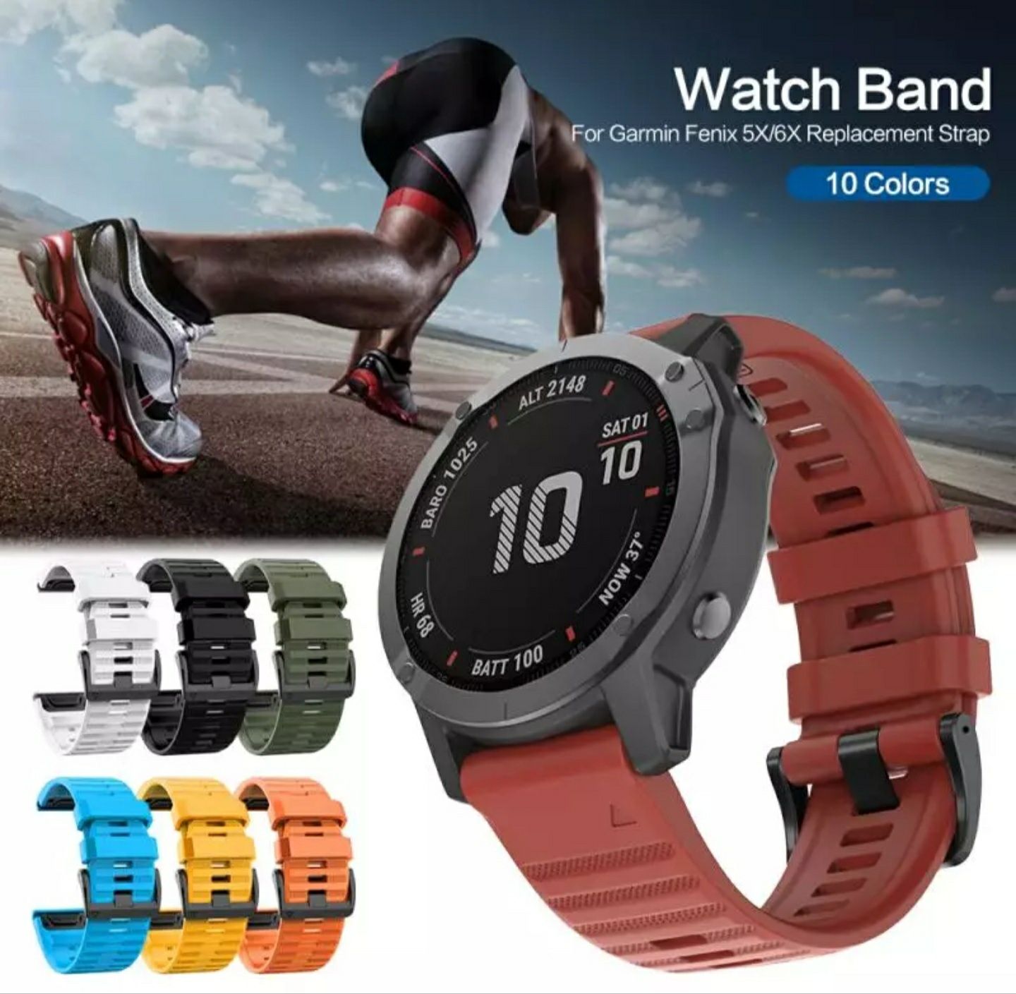 Garmin 6 X / 6X plus / 6X pro 26 mm/ Premium Силиконови каишки