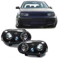 Faruri VW Golf 4 97-04 R32 Look negru