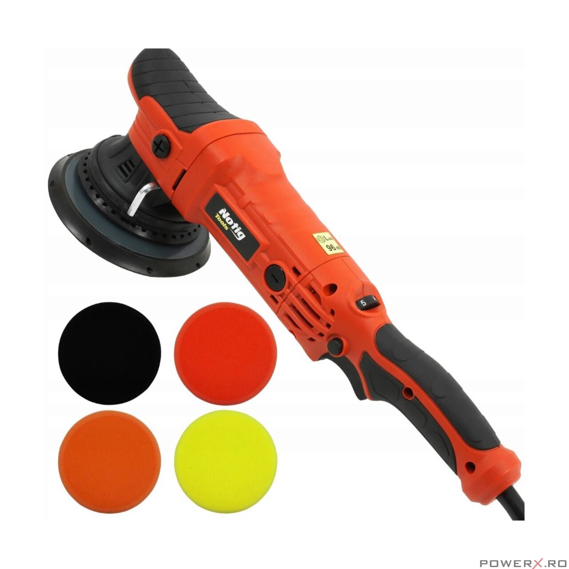 Set masina pentru polisat, flex polis auto cu accesorii bureti 150mm