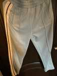 pantaloni lungi palm angels baby blue si tricou negru off white
