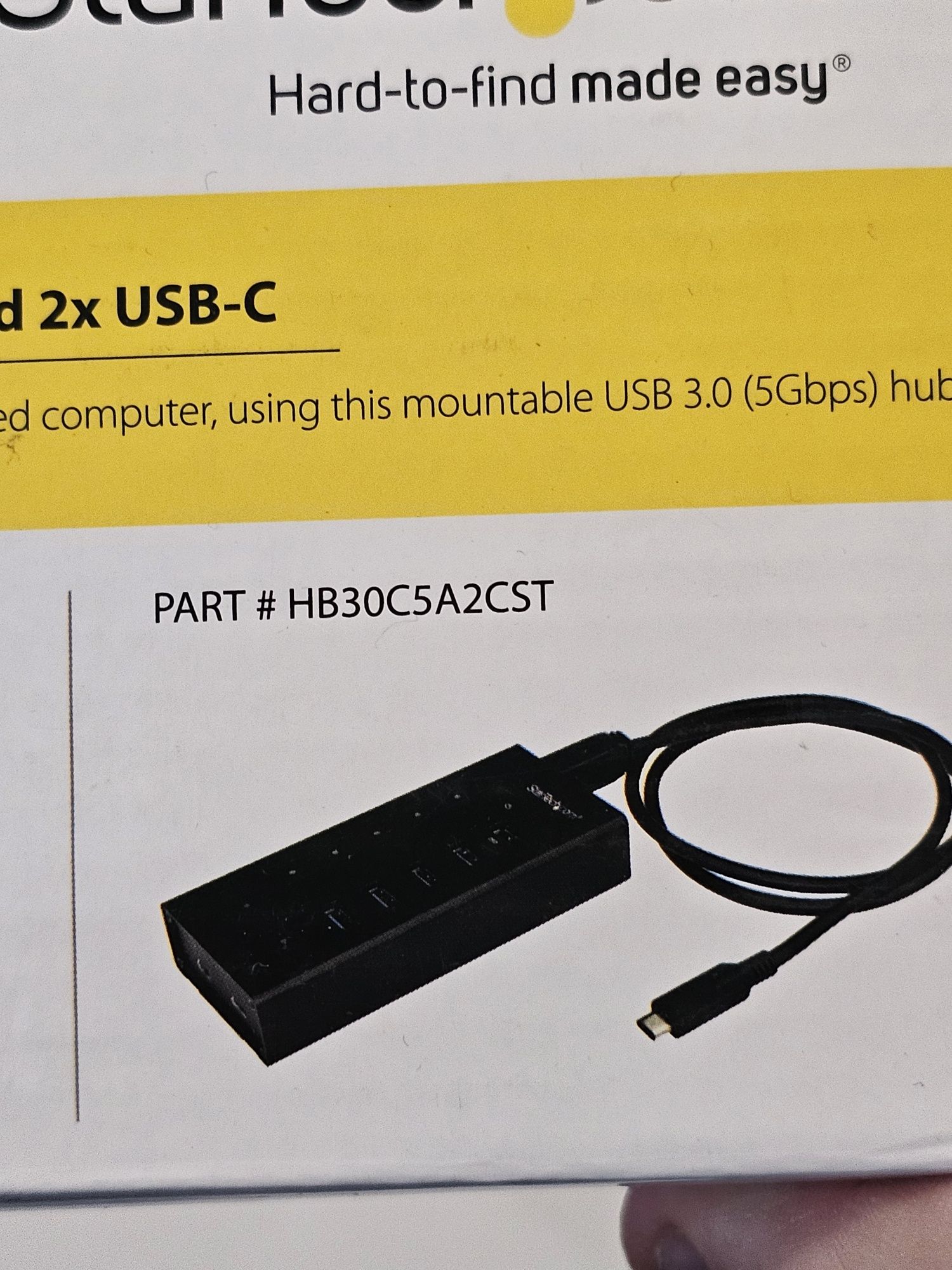 Hub USB Startech HB30C5A2CST, 7x USB 3.0 (Negru)