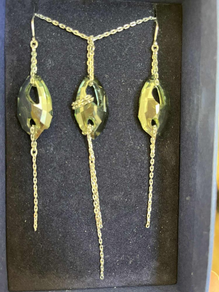 Комплект колие и обеци Swarovski