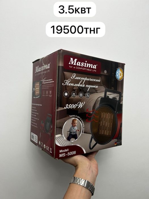 Тепловая Пушка Электрическая Мощный Обогреватель Для Дома И Гаража