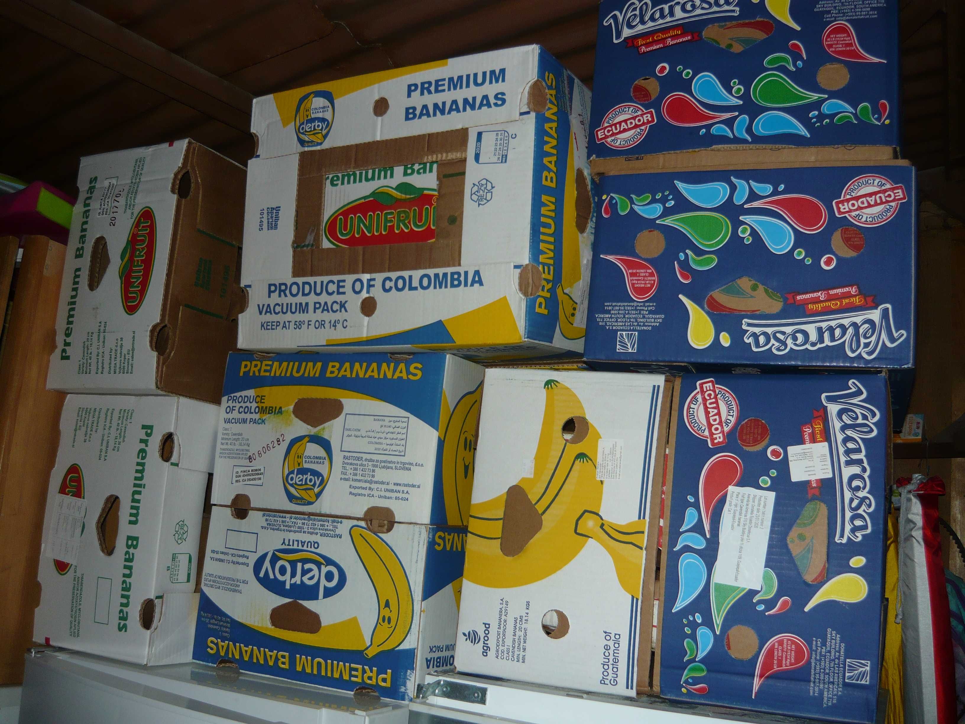Baxuri banane NOI, cutii banane